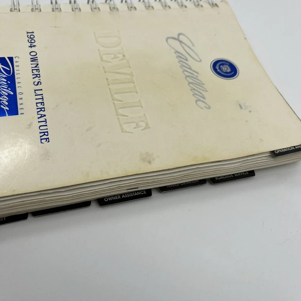 1994 Cadillac DeVille Concours Owners Manual Handbook OEM A03B19076